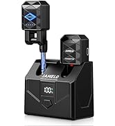 JAMELO Wireless Guitar System 2.4GHz Wireless Transmitter Receiver with Charging Box 4 Audio Chan...