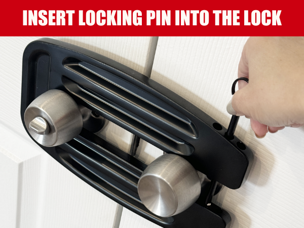 double door security lock