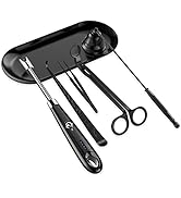 6 in 1 Candle Accessory Set,Candle Wick Trimmer Cutter,Candle Wick Dipper,Candle Wick Snuffer, Re...