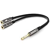 KINGTOP 3.5mm Combo Audio Adapter Cable Compatible for PS4,PS5,Xbox One S,Nintendo Switch,Tablet,...
