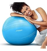 Trideer Exercise Ball Stability Ball - Non-Slip Bumps &amp; Lines Yoga Ball, Anti-Burst Swiss Ball fo...