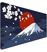 Japanese Mt Fuji Gaming Mouse Pad, Large Mouse Pad for Gamer, Durable 31.5"x15.7" Extended Mousep...