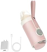 MEHIDFY Bottle Warmer with 2A USB Wall Charger, Portable Bottle Warmer with 3 Temperature Control...