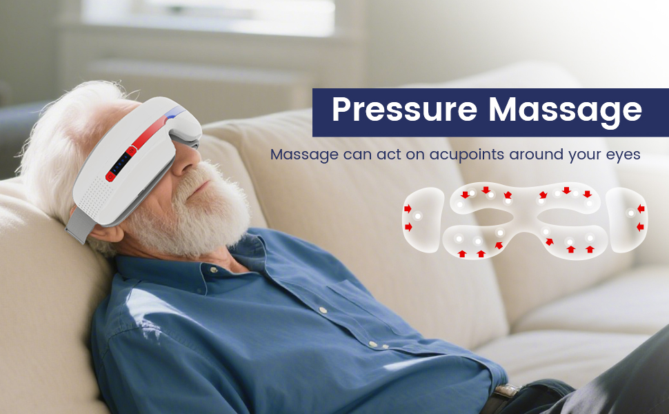 eye massager with pressure