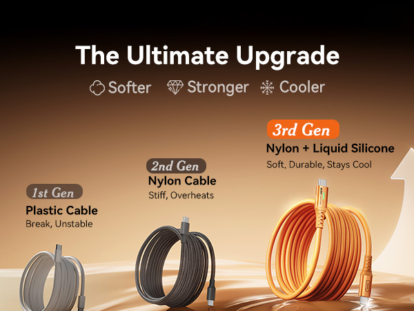 USB C To USB C Cable Softer Stronger Cooler Upgrade