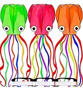 Octopus Kite 3 PACK Kites for Adults Easy To fly, 3D Beautiful Large Giant Kites with Kite String...
