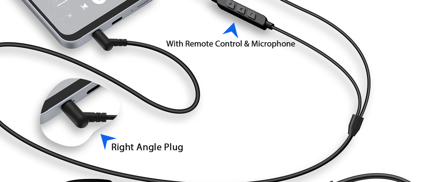 wired earbuds 3.5mm over ear open ear for kids students