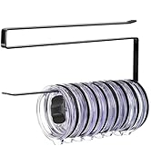 Tumbler Lid Organizer, Horizontal Tumbler Lid Storage Hook Up to 10 Lids, Space Saving Cup Lid Ho...