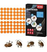 64 Pack Roach Killer Indoor Infestation Roaches Gel Bait Stations, Powerful Cockroach Killer Indo...