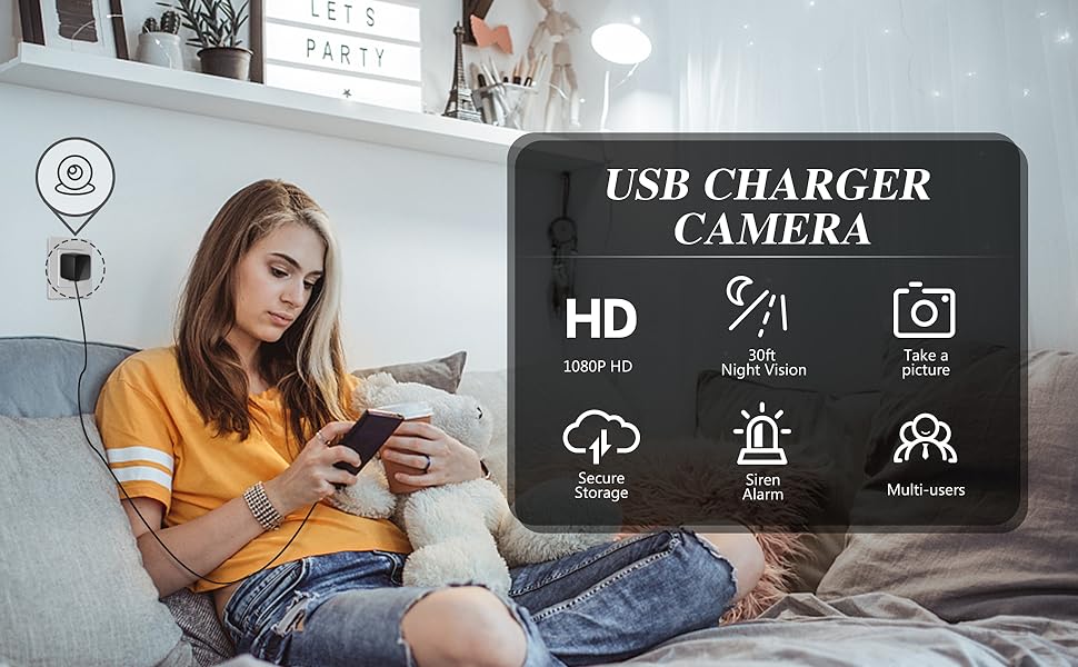 usb charger camera