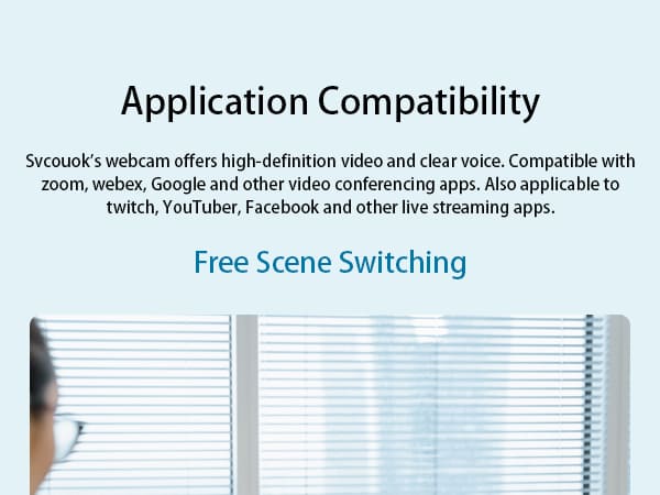 Svcouok 1080P HD Laptop USB Webcam