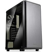 Zalman S4 Mid-Tower ATX Desktop PC Case, 2 x 120mm Quiet Fans Preinstalled, Full Tinted Side Pane...