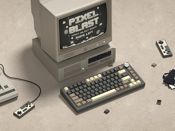 womier retro mechanical keyboard keycaps cherry profile pbt