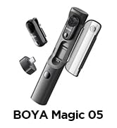 BOYA Magic-05 Wireless Lavalier Microphone, 30Hrs Battery,328FT Los Range, Safety Track &amp;Limiter,...