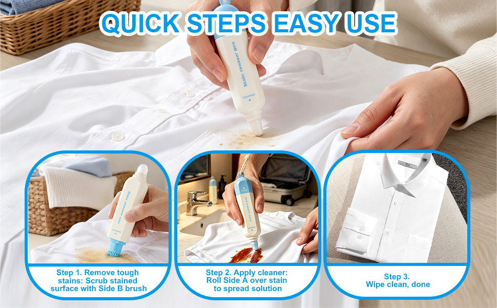 Dual-Tip Waterless Stain Remover Stick