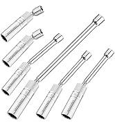 WORKPRO 6PC Magnetic Swivel Spark Plug Socket Set, Includes 9/16-inch, 5/8-inch, 13/16-inch, 14MM...