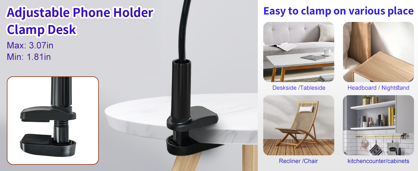 bed phone holder laying down