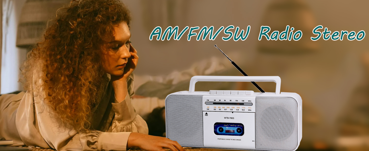 AM FM SW Radio Stereo cassette player