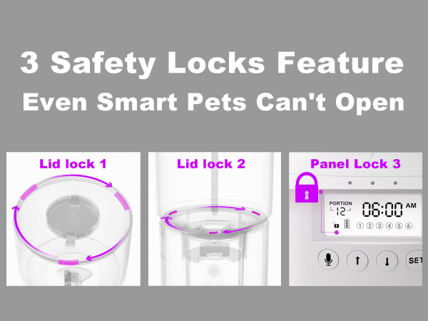 single automatic cat feeder white