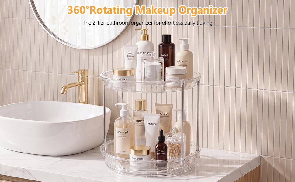 make up organizers for counter
