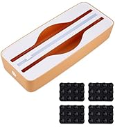 DICOSMETIC 1Pc Plastic Wrap Cutter Aluminum Foil Dispenser Cutter 2 in 1 Wrap Organizer Reusable ...