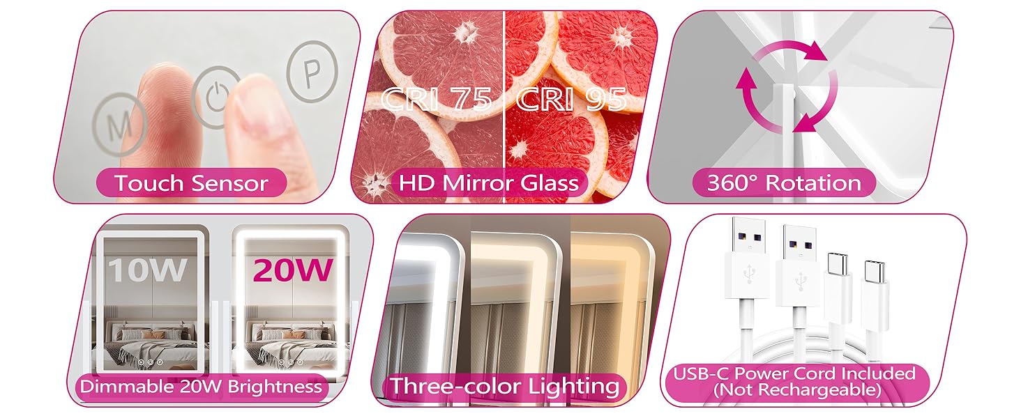 STAISE Hollywood Vanity Mirror with Lights