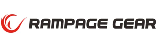 Rampage Gear logo with bold, modern typography and a dynamic gaming-inspired design.