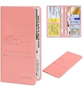 TILDOSAC Car Registration and Insurance Holder | Premium Car Document Organizer &amp;Vehicle Glove Bo...