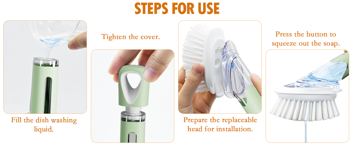 dish soap dispenser brush
