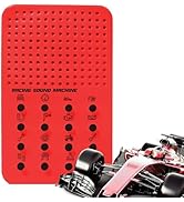 Racing Noisemaker with 16 Race Car Sounds and Effects, Pit Crew, Steering Wheel, Portable Electro...