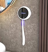 iHave Toothbrush Sanitizer and Holder – UV &amp; Heated Drying, Wall-Mounted Toothbrush Holders, Trav...