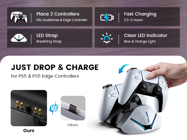FC600 ps5 controller charger station