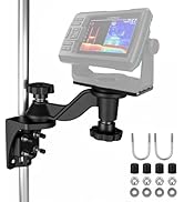 VINmounts Heavy Duty Aluminum Swing Arm Fish Finder Mount,360° Rotation Depth Finder Mount for 5