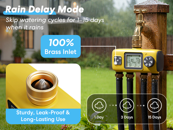 4 zone water timer