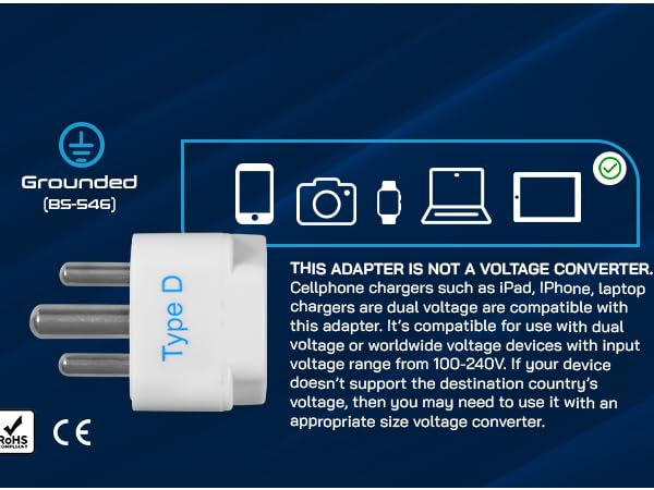 usa to india plug adapter