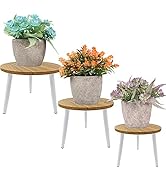 Plant Stand Indoor,Maiangel 3-Pack Metal Plant Stand,Corner Anti-Rust Iron Outdoor Plant Stand Fl...