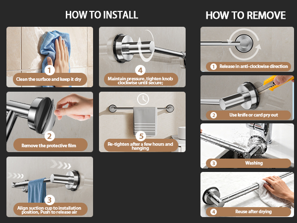 adjustable towel bar