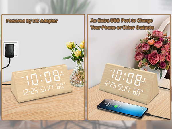 alarm clock with usb
