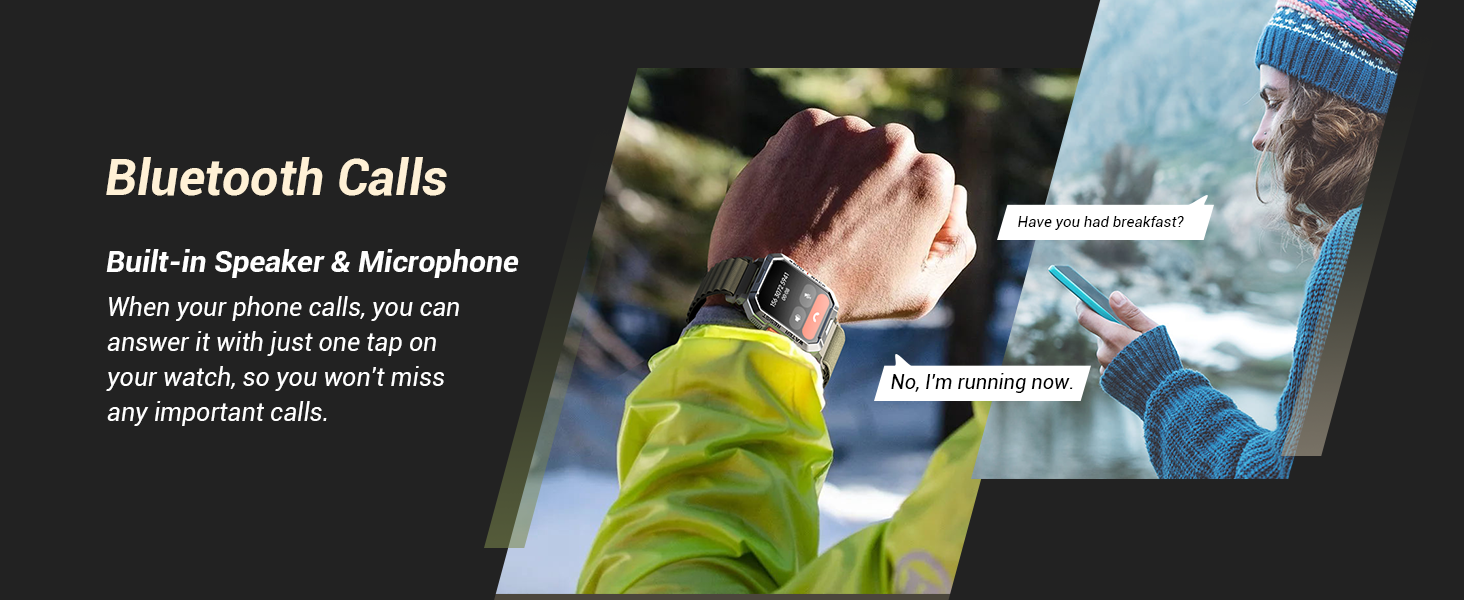 Fitness Watch Bluetooth Calls