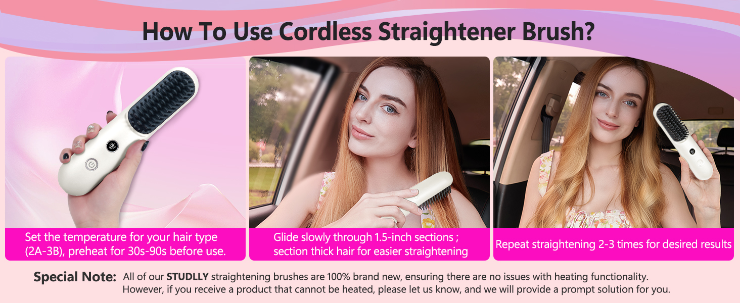 hair brush straightener for women