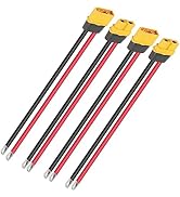 GINTOOYUN 2 Pairs XT60H Plug Male Female Connector Pigtails Cable 1Ft 12AWG 4 Pcs XT60H-M XT60H-F...