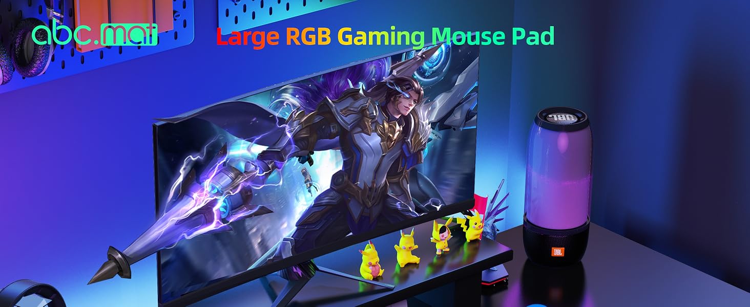 rgb gaming mouse pad with wireless charging