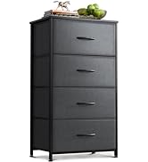 AODK Dresser for Bedroom with 4 Storage Drawers, Small Dressers Chest of Drawers Fabric Dressers ...