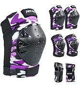 AIDY-PRO Kids Knee Pads and Elbow Pads Kids Protective Gear Set, Bike Knee Pads for Kids Wrist Gu...