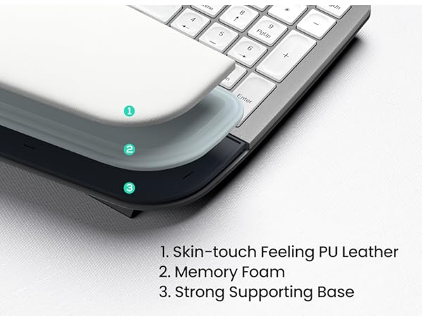 Split Keyboard, Wrist Rest, Natural Typing, Bluetooth and USB Connectivity, USB-C Rechargeable