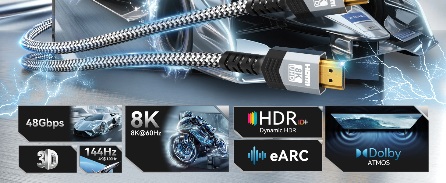 hdmi 2.1 certified–true 48gbps stability