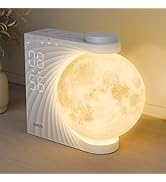 AIRIVO Sunrise Alarm Clock for Bedrooms, Moon Night Light Clock Wake Up Light for Kids Teens,Whit...