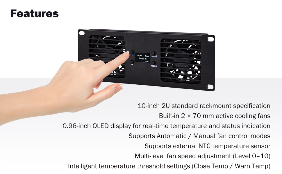 2u rack fan