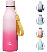 Konokyo Insulated Water Bottle with Strap,18 oz Double Wall Stainless Steel Vacuum Bottles Metal ...