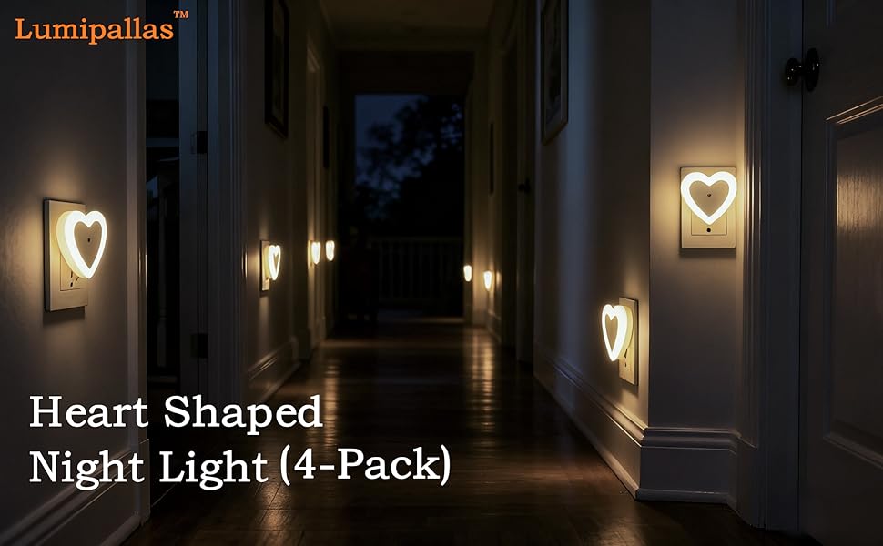 heart shaped night light lumipallas
